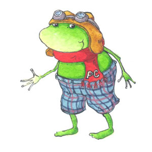 Der lässige Frosch